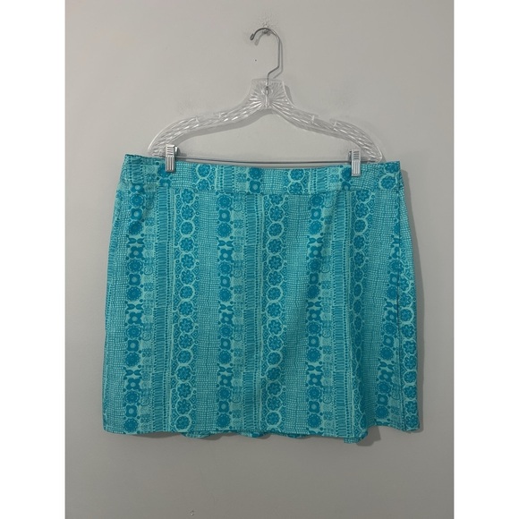 RipSkirt Hawaii Skirt Women’s XXL Teal Blue Print Paía Beach Glass Wrap Cover Up - Picture 3 of 11